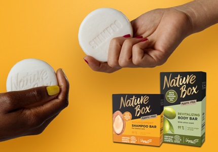 Tuhé mydlá, tuhé šampóny Nature Box
