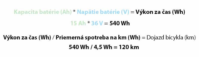 Kapacita batérie elektrobicykla